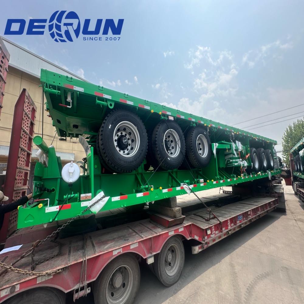 Do Alžírska byl odeslán derun 4 jednotky Tri-Axle Cargo Dropside Semi přívěs