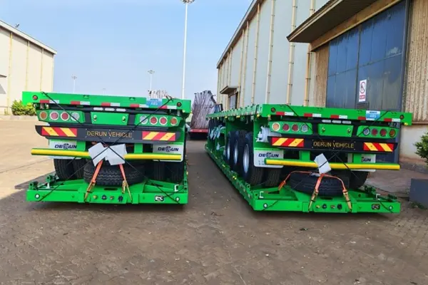 Do Alžírska byl odeslán derun 4 jednotky Tri-Axle Cargo Dropside Semi přívěs