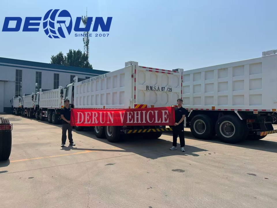 10Units Howo 8x4 Trucks budou odeslány na pobřeží slonoviny