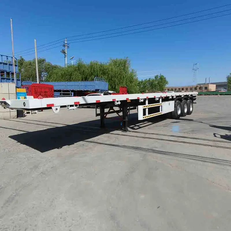 3 náprava Flatbed Semi přívěs navržený pro Tanzanii