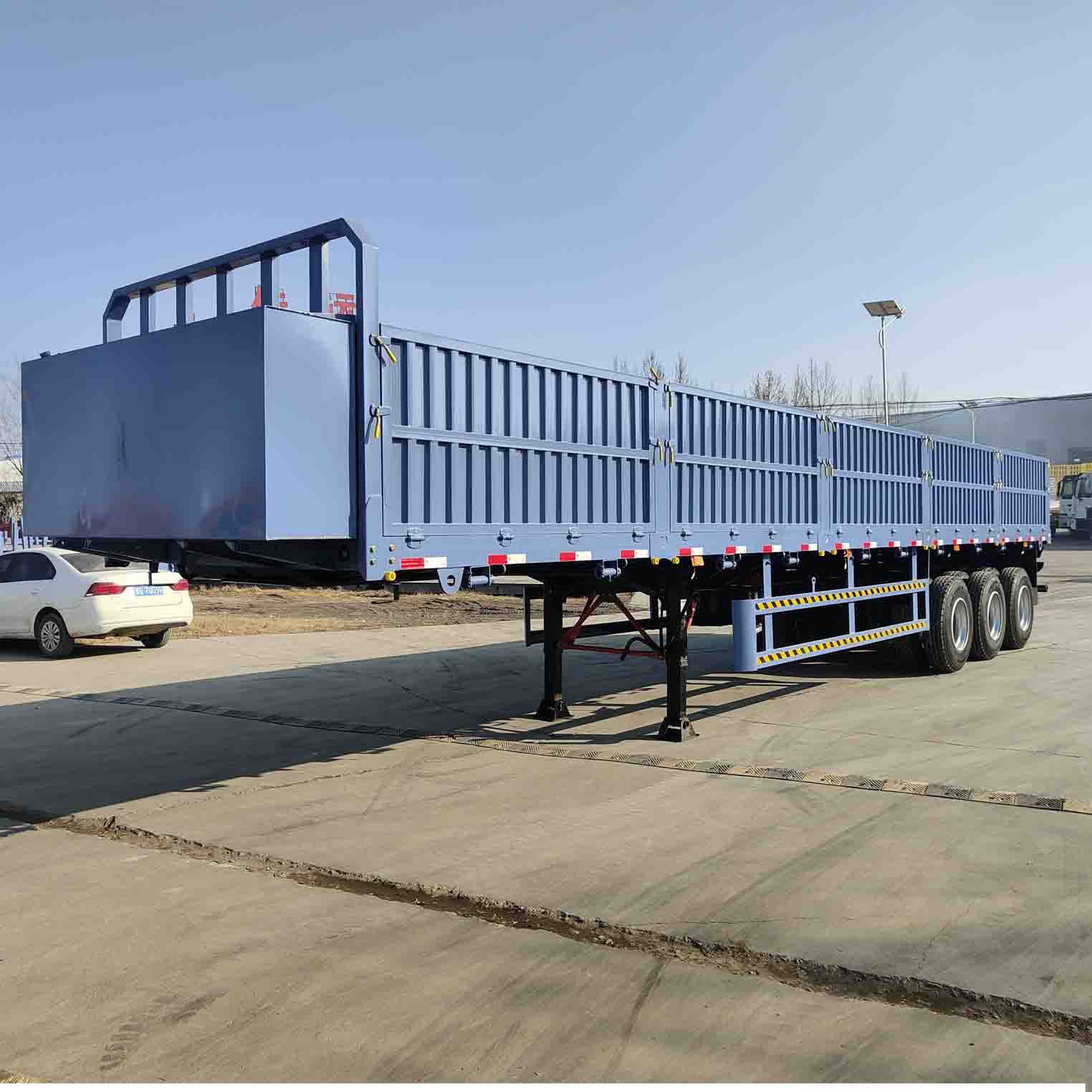 Derun 3 Axle Dropside Semi Trailer na prodej v Alžírsku