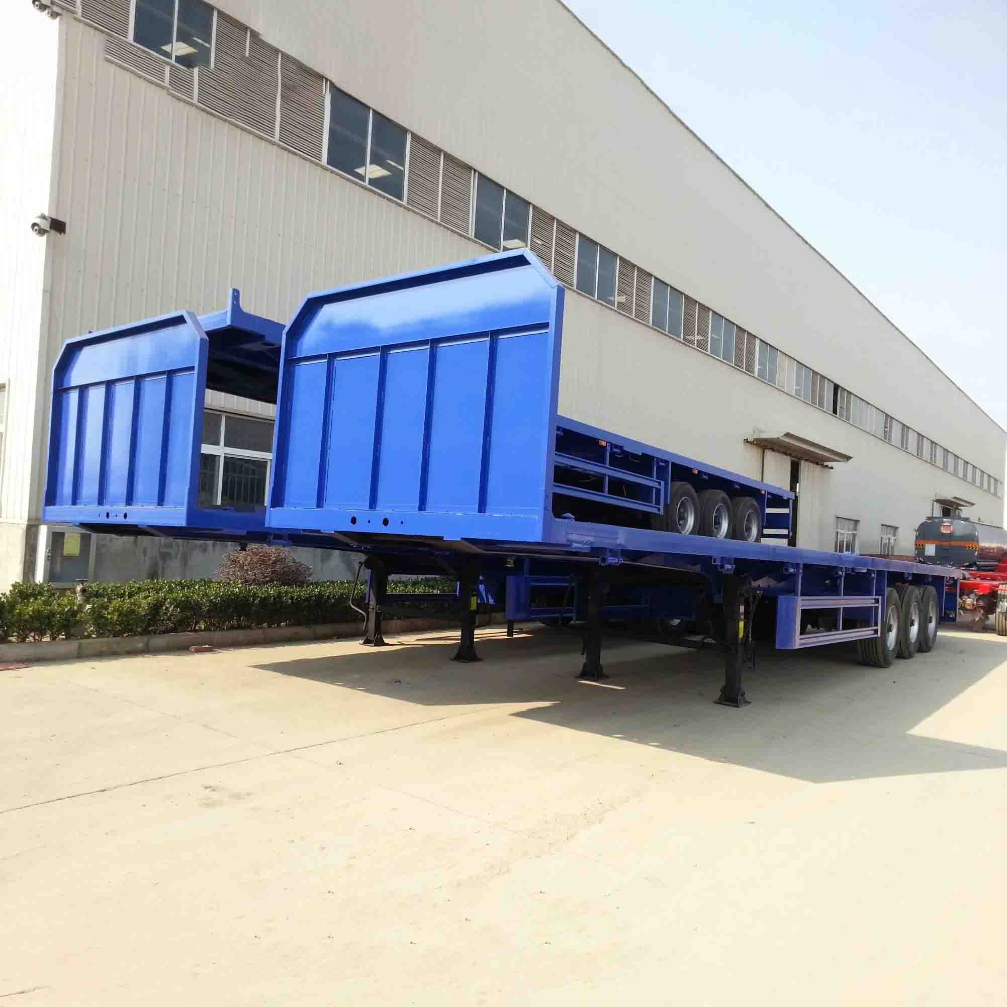 Derun Flatbed Semi přívěs s přední deskou